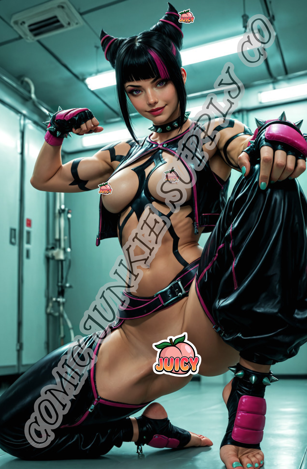 VOLT STRIKE COMICS | Full Naughty | Vexx Razorheart | “Neon Riot Brawler of Sin City”