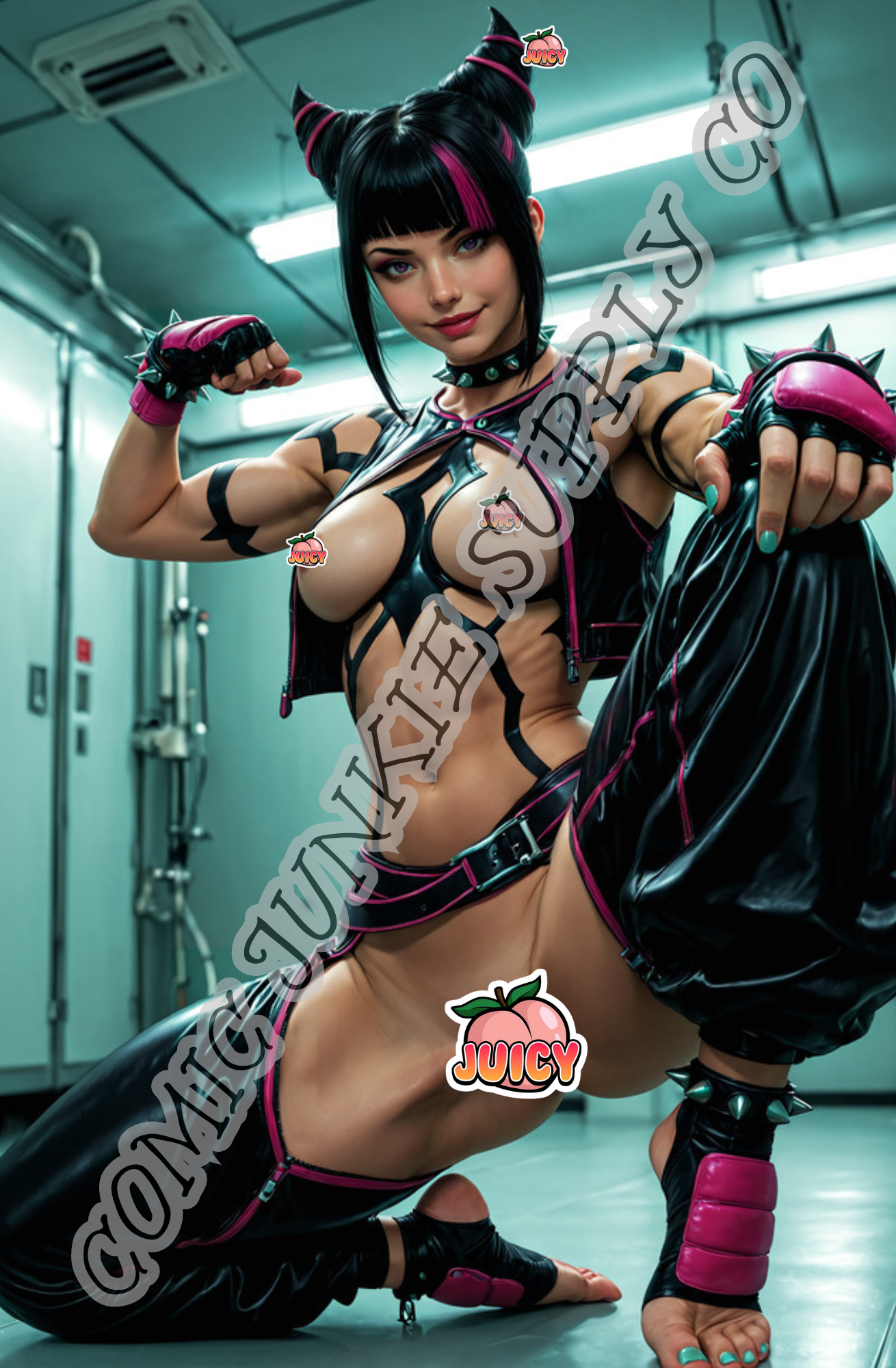 VOLT STRIKE COMICS | Full Naughty | Vexx Razorheart | “Neon Riot Brawler of Sin City”